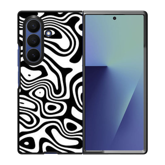 Abstract Black and White Background Samsung Galaxy Z Fold 7 Case