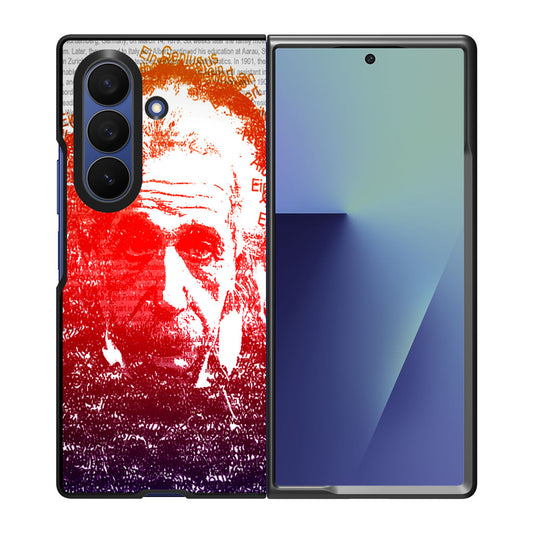 Albert Einstein Art Samsung Galaxy Z Fold 7 Case