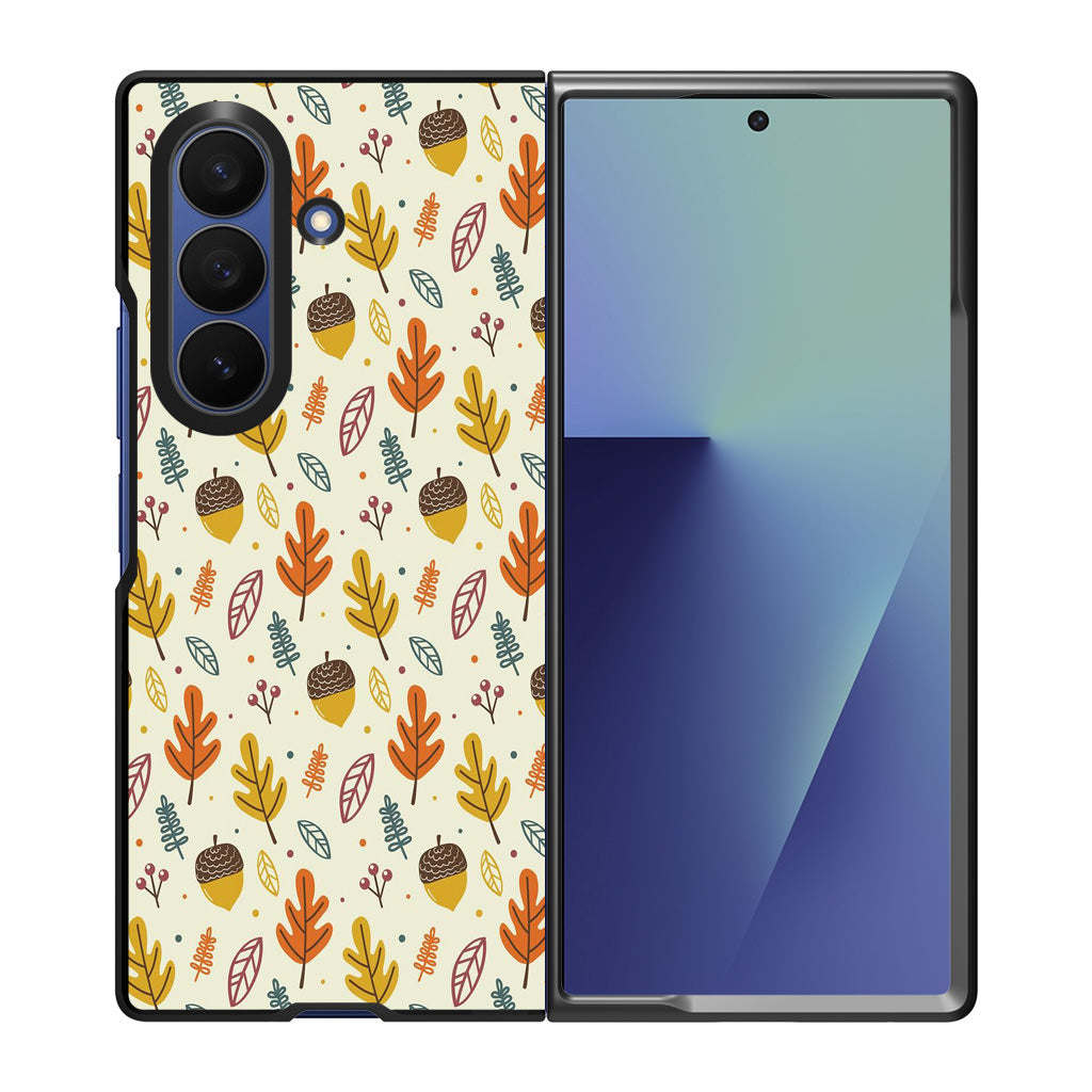 Autumn Things Pattern Samsung Galaxy Z Fold 7 Case