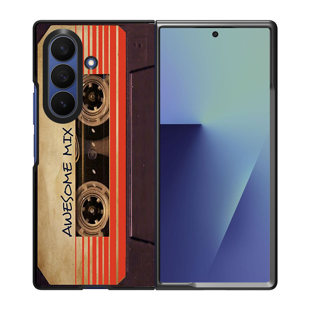 Awesome Mix Vol 1 Cassette Samsung Galaxy Z Fold 7 Case