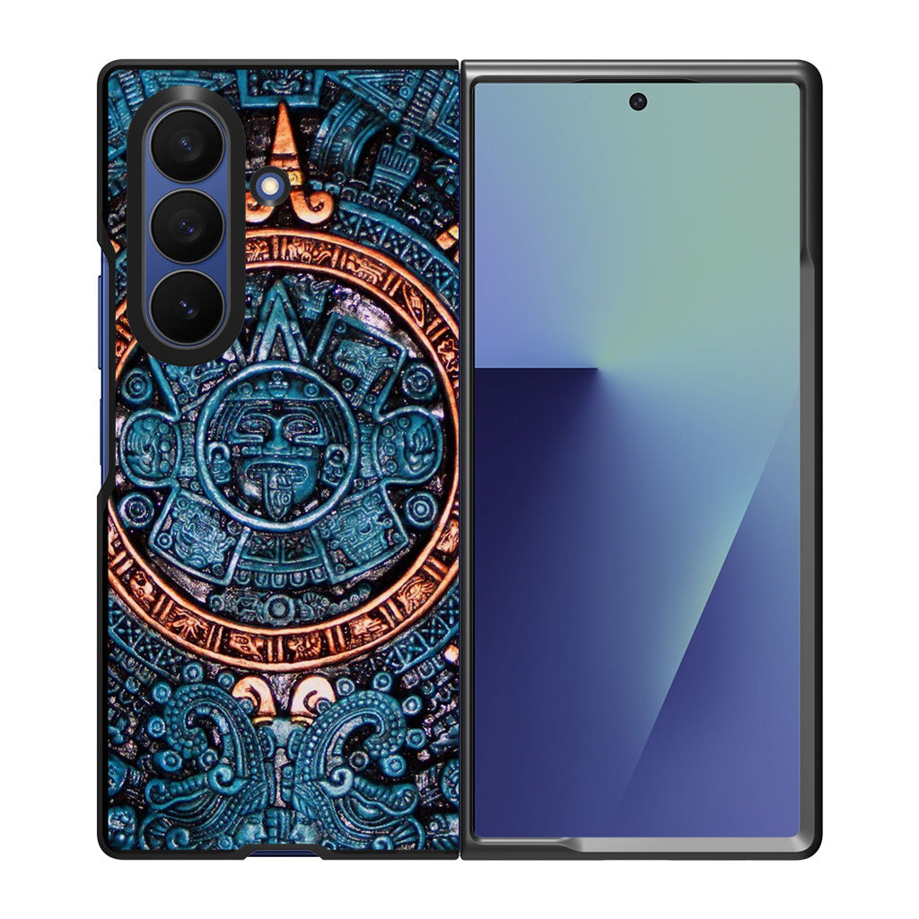 Aztec Calendar Samsung Galaxy Z Fold 7 Case