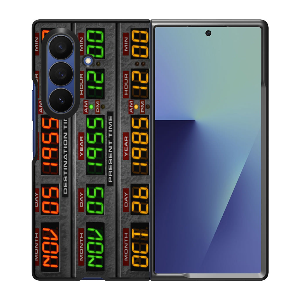 Back To The Future Time Circuits Samsung Galaxy Z Fold 7 Case