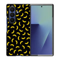 Bananas Fruit Pattern Black Samsung Galaxy Z Fold 7 Case