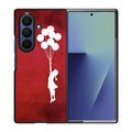 Banksy Girl With Balloons Red Samsung Galaxy Z Fold 7 Case
