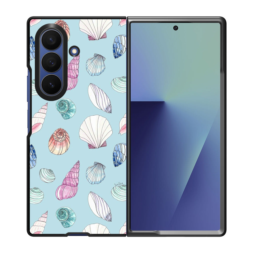 Beach Shells Pattern Samsung Galaxy Z Fold 7 Case