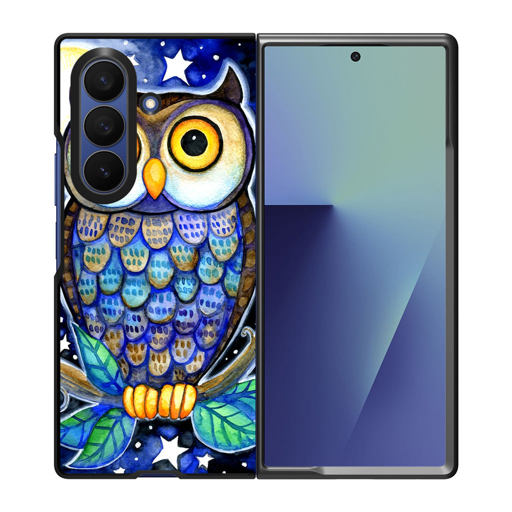 Bedtime Owl Samsung Galaxy Z Fold 7 Case
