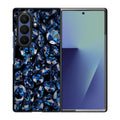 Blue Diamonds Pattern Samsung Galaxy Z Fold 7 Case