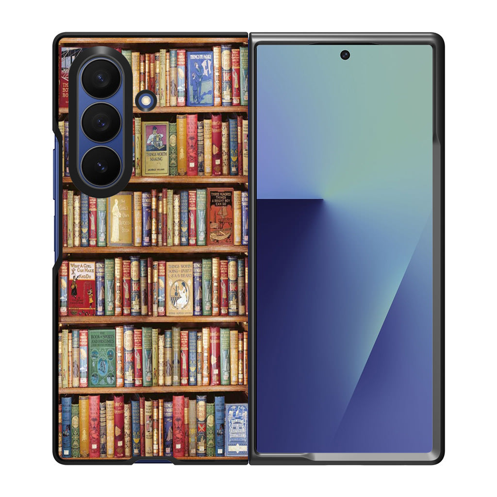 Bookshelf Library Samsung Galaxy Z Fold 7 Case