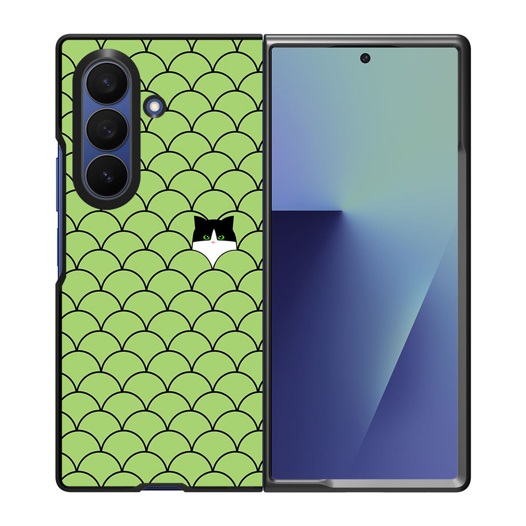 Cat Circles Samsung Galaxy Z Fold 7 Case