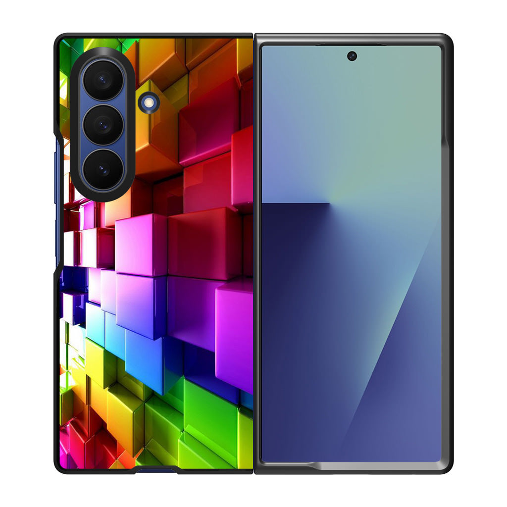 Colorful Cubes Samsung Galaxy Z Fold 7 Case