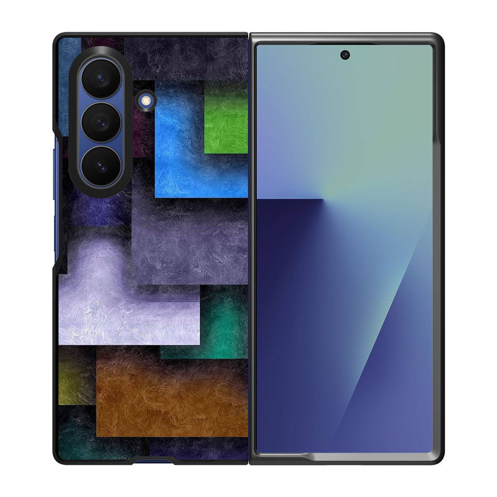 Colorful Rectangel Art Samsung Galaxy Z Fold 7 Case