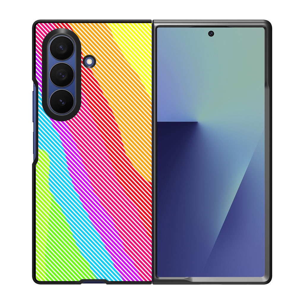 Colorful Stripes Samsung Galaxy Z Fold 7 Case