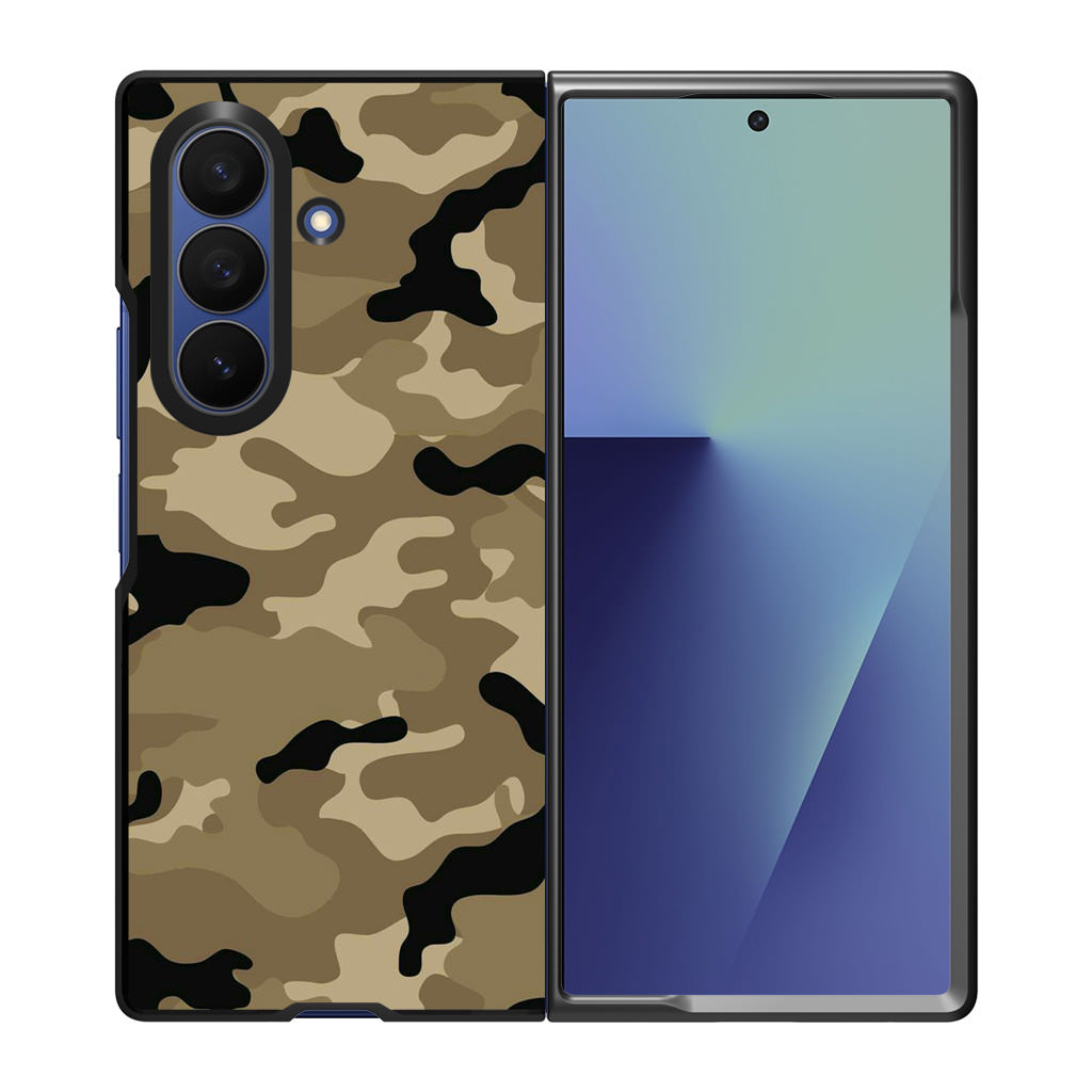 Desert Military Camo Samsung Galaxy Z Fold 7 Case
