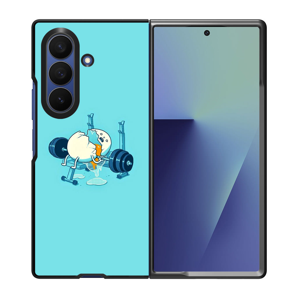 Egg Accident Workout Samsung Galaxy Z Fold 7 Case
