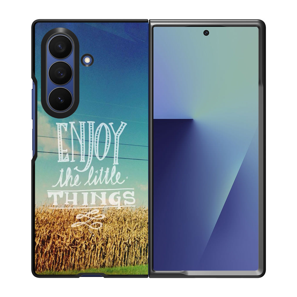 Enjoy The Little Things Samsung Galaxy Z Fold 7 Case