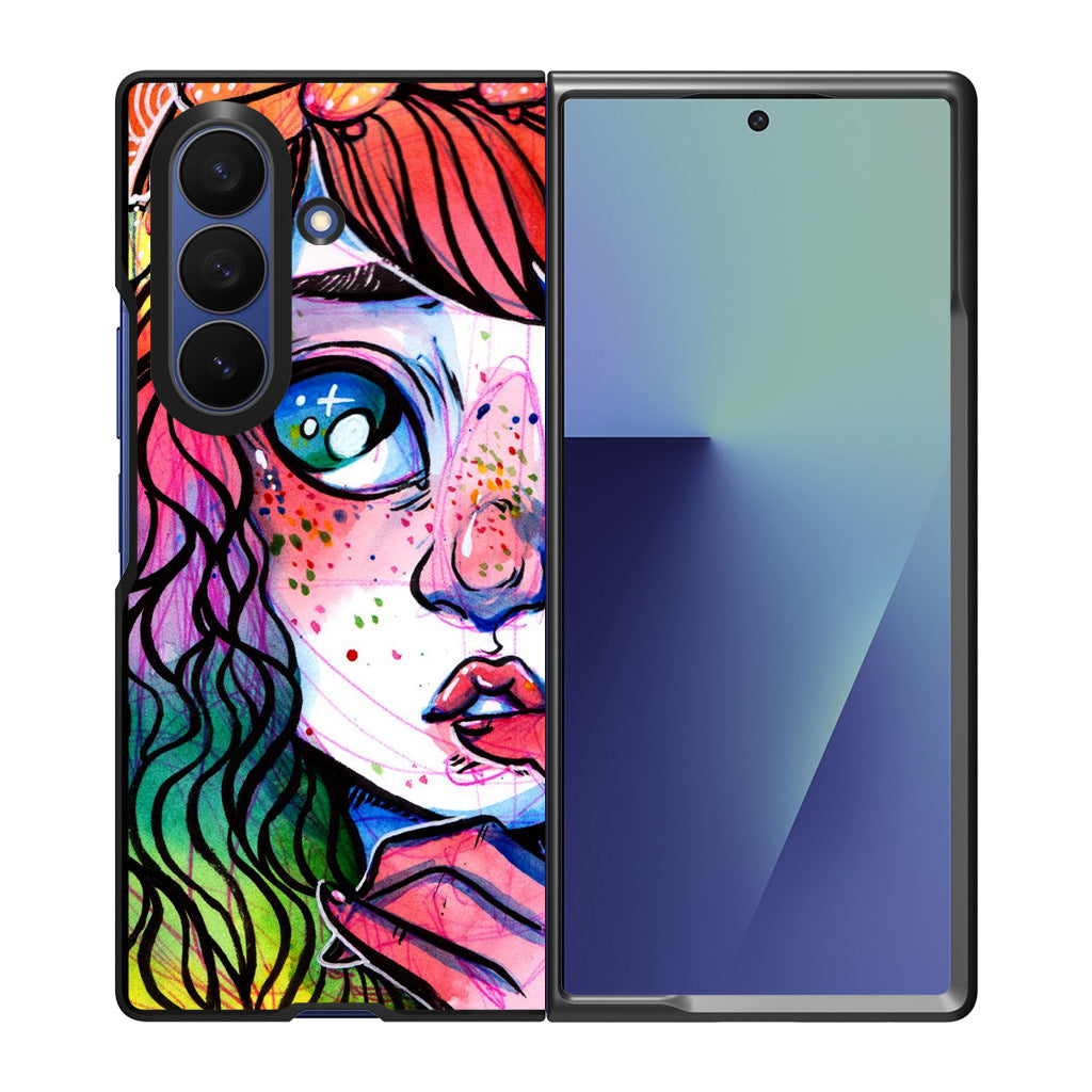 Eyes And Braids Samsung Galaxy Z Fold 7 Case