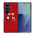 Funny Music Headphones Player Buds Samsung Galaxy Z Fold 7 Case