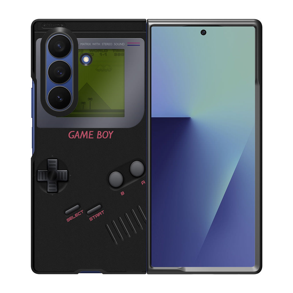 Game Boy Black Model Samsung Galaxy Z Fold 7 Case