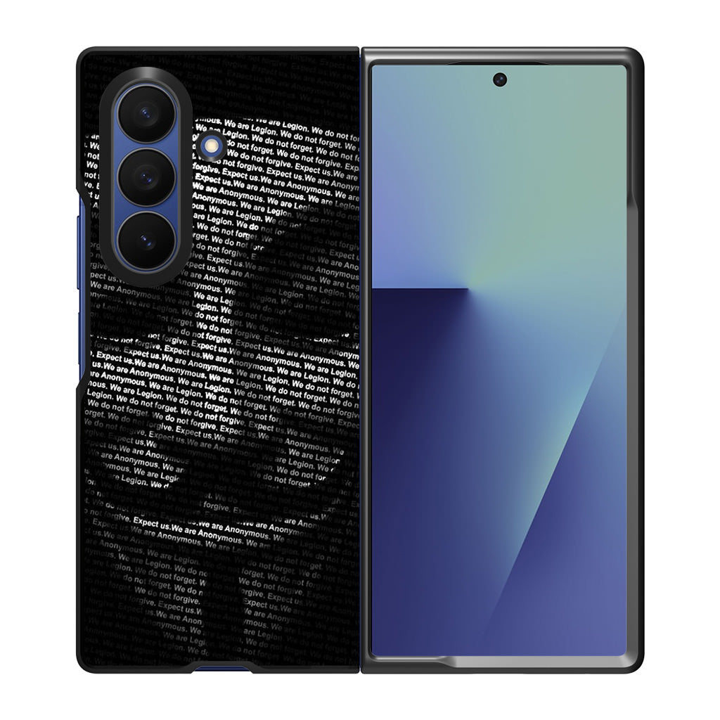 Guy Fawkes Mask Anonymous Samsung Galaxy Z Fold 7 Case