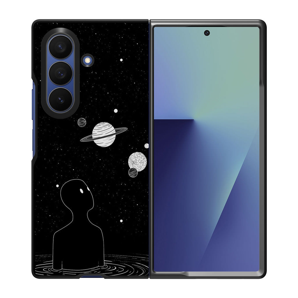 Hello Saturn Samsung Galaxy Z Fold 7 Case