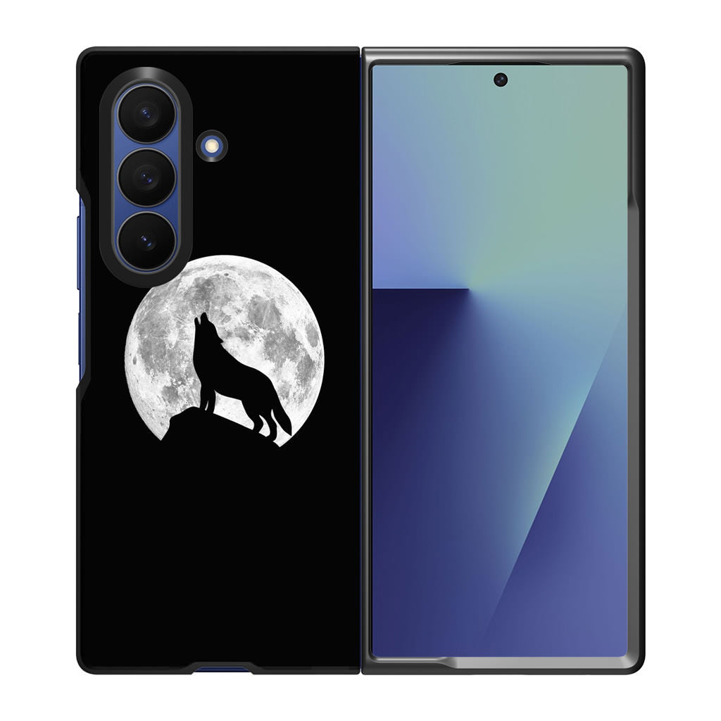 Howling Night Wolves Samsung Galaxy Z Fold 7 Case