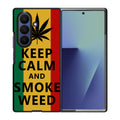 Keep Calm And Smoke Weed Samsung Galaxy Z Fold 7 Case