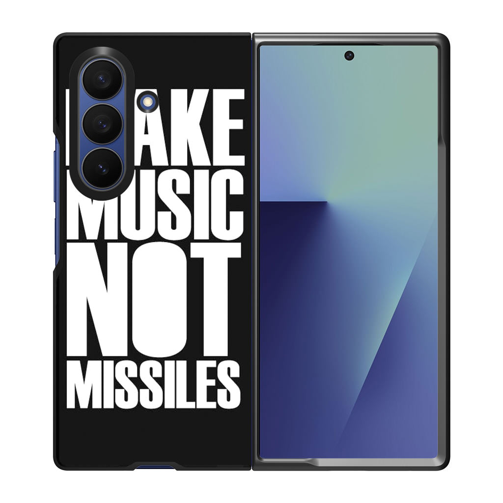 Make Music Not Missiles Samsung Galaxy Z Fold 7 Case