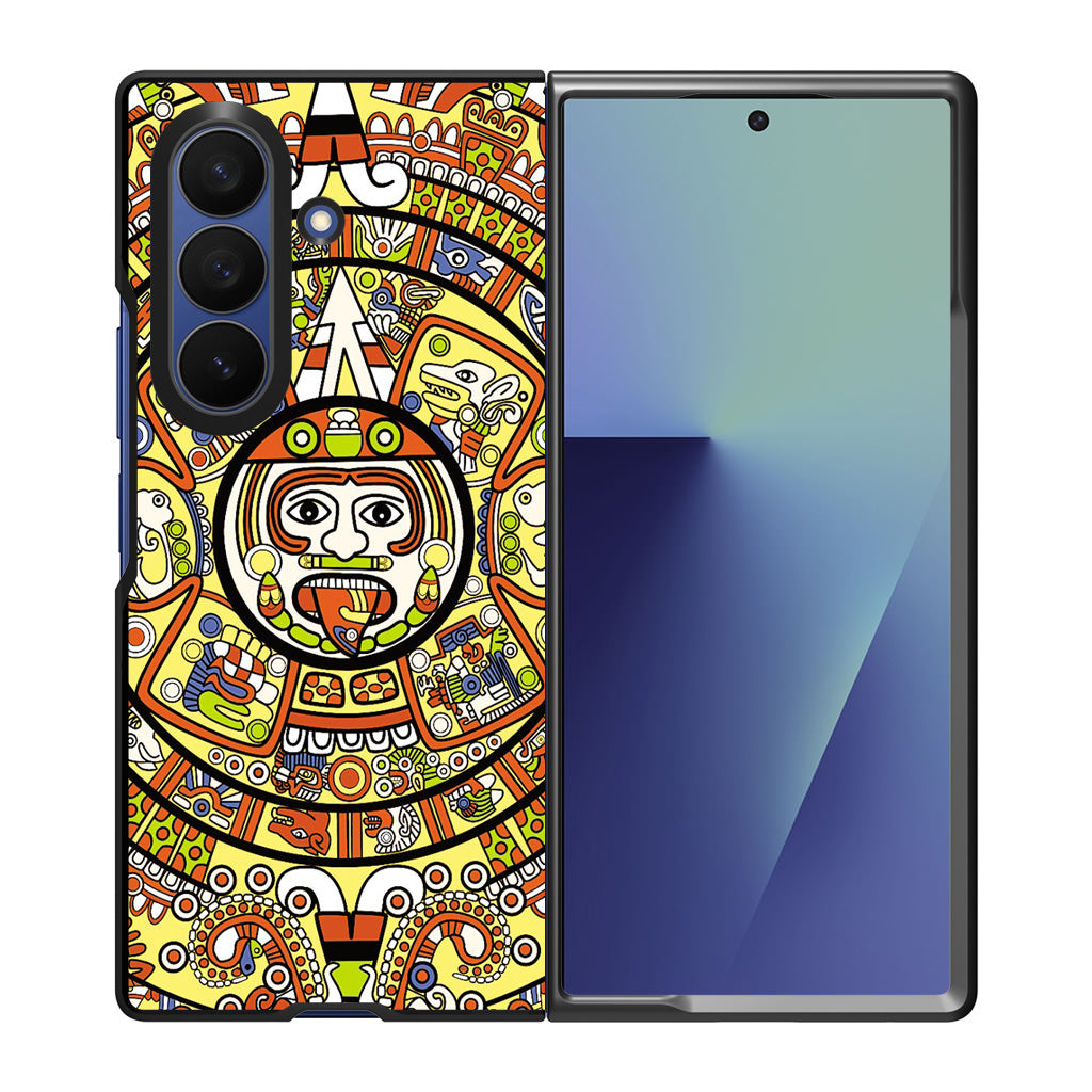Mayan Calendar Samsung Galaxy Z Fold 7 Case
