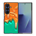 Orange Paint Dripping Samsung Galaxy Z Fold 7 Case