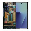 Painted Abstract Wood Sculptures Samsung Galaxy Z Fold 7 Case