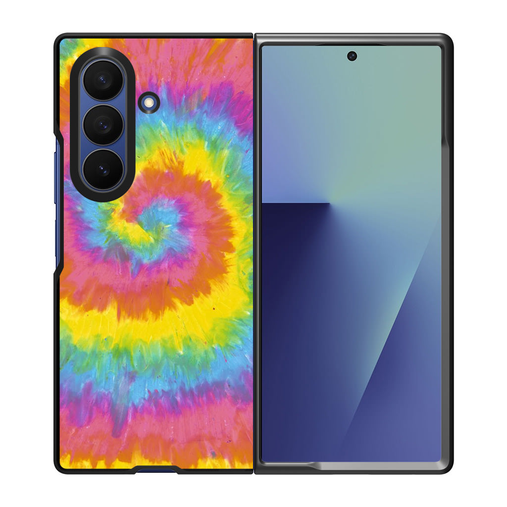 Pastel Rainbow Tie Dye Samsung Galaxy Z Fold 7 Case