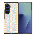 Peach Aztec Pattern Samsung Galaxy Z Fold 7 Case