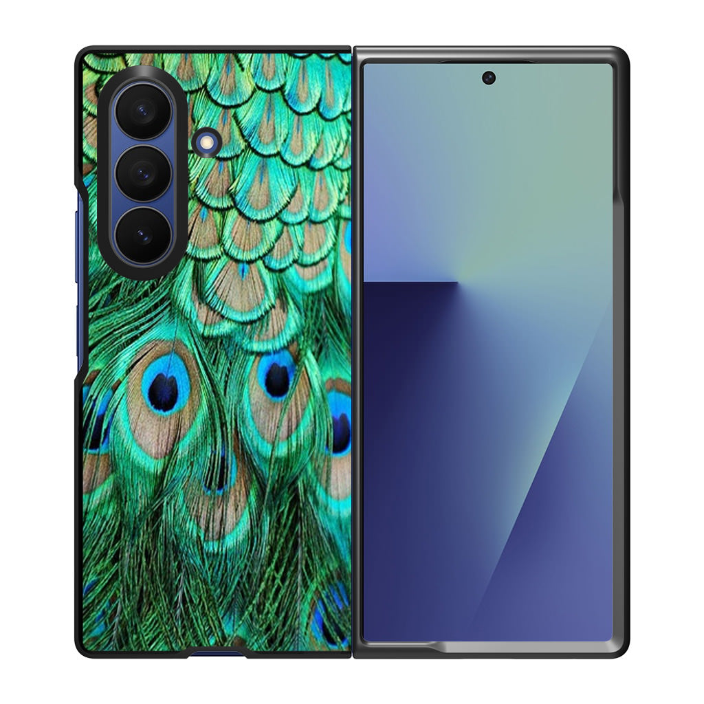 Peacock Feather Samsung Galaxy Z Fold 7 Case