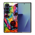Pitbull Love Painting Samsung Galaxy Z Fold 7 Case