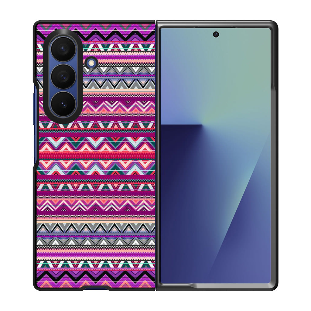 Purple Aztec Art Samsung Galaxy Z Fold 7 Case