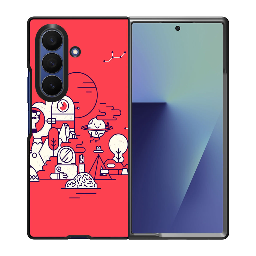 Red Planet Samsung Galaxy Z Fold 7 Case