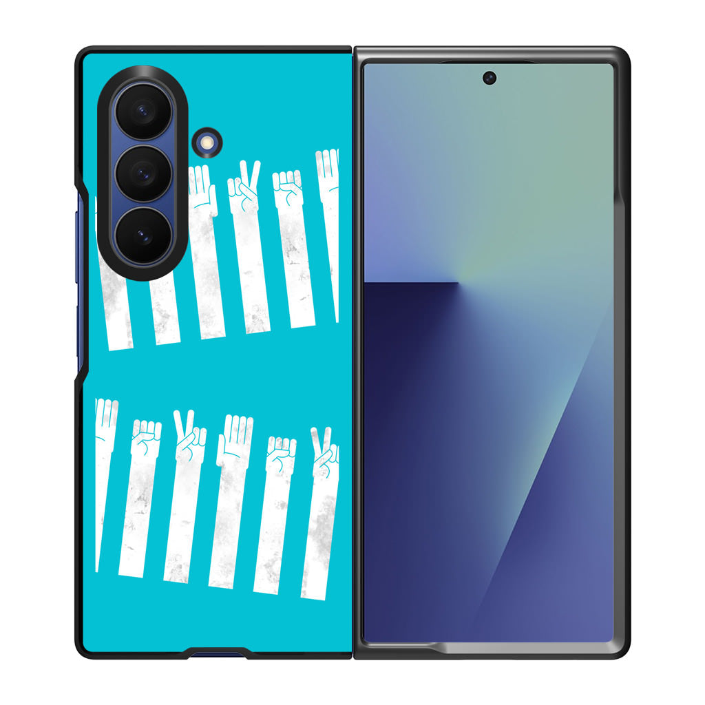 Rock–paper–scissors Zebra Crossing Samsung Galaxy Z Fold 7 Case