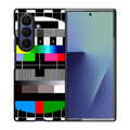 Scheme Pause TV Colorful Mesh Samsung Galaxy Z Fold 7 Case