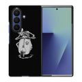 Skeleton Rides Scooter Samsung Galaxy Z Fold 7 Case