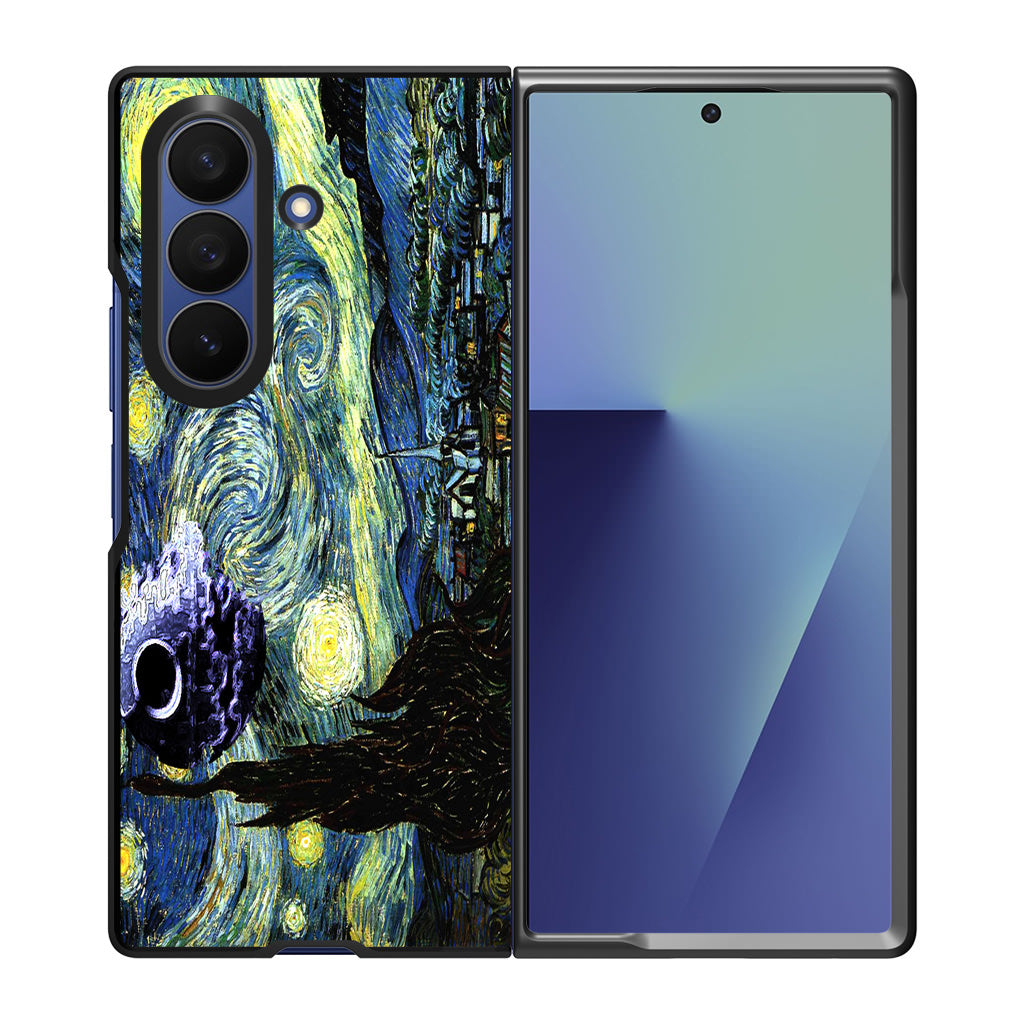 Skellington on a Starry Night Samsung Galaxy Z Fold 7 Case