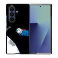 Space Dog Chasing A Bone Samsung Galaxy Z Fold 7 Case