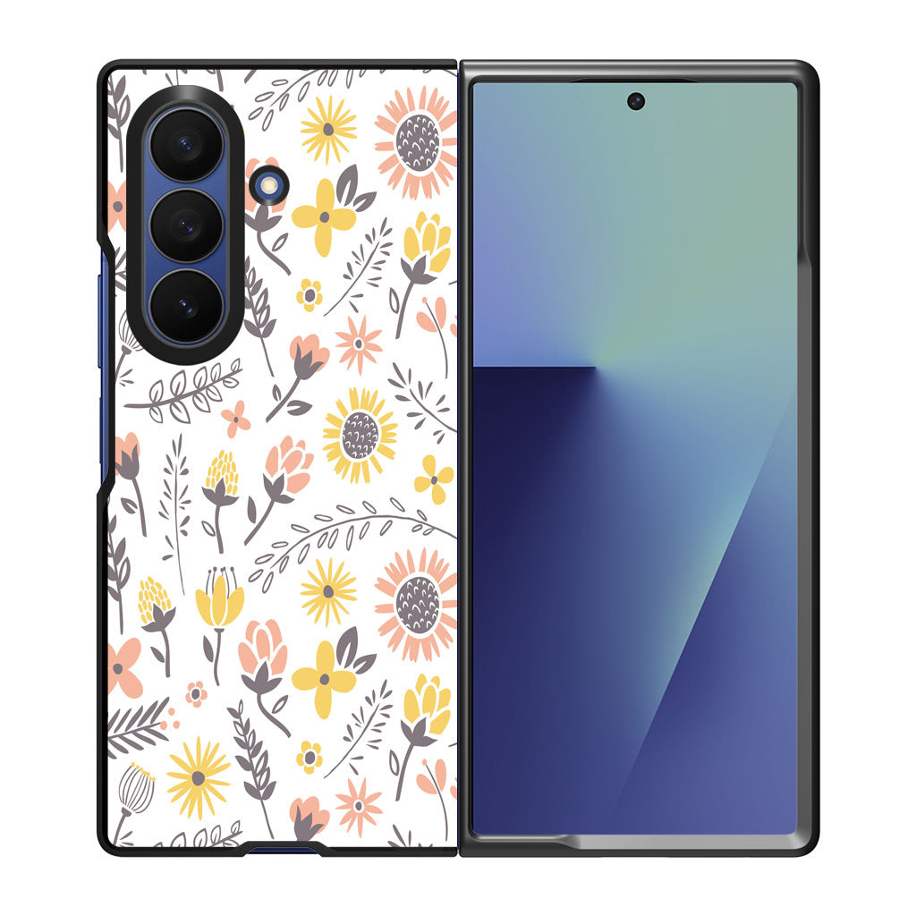 Spring Things Pattern Samsung Galaxy Z Fold 7 Case