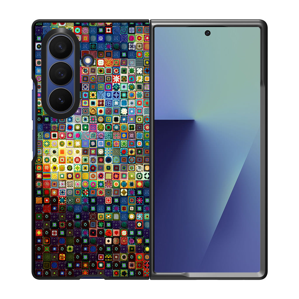 Starry Night Tiles Samsung Galaxy Z Fold 7 Case