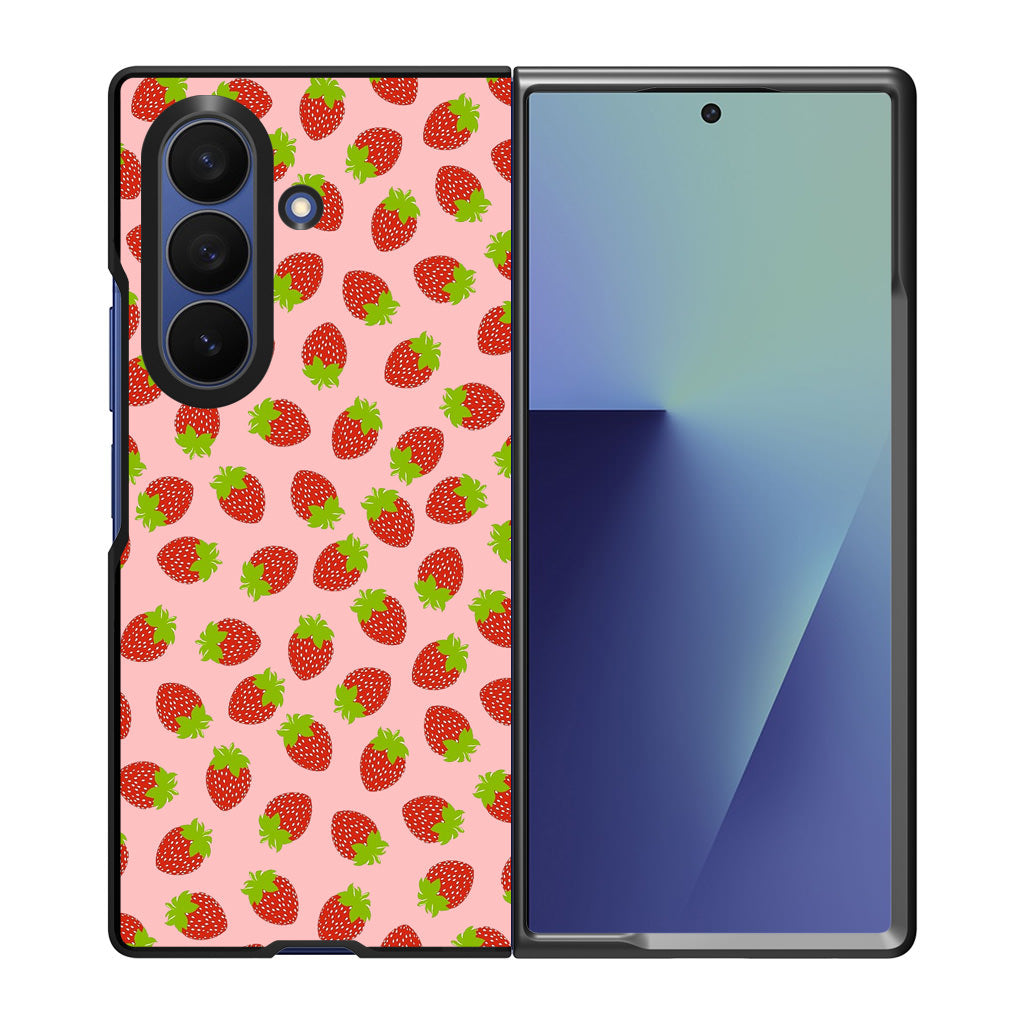 Strawberries Pattern Samsung Galaxy Z Fold 7 Case