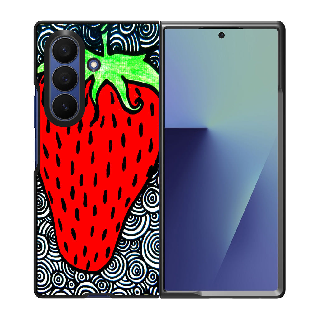 Strawberry Fields Forever Samsung Galaxy Z Fold 7 Case