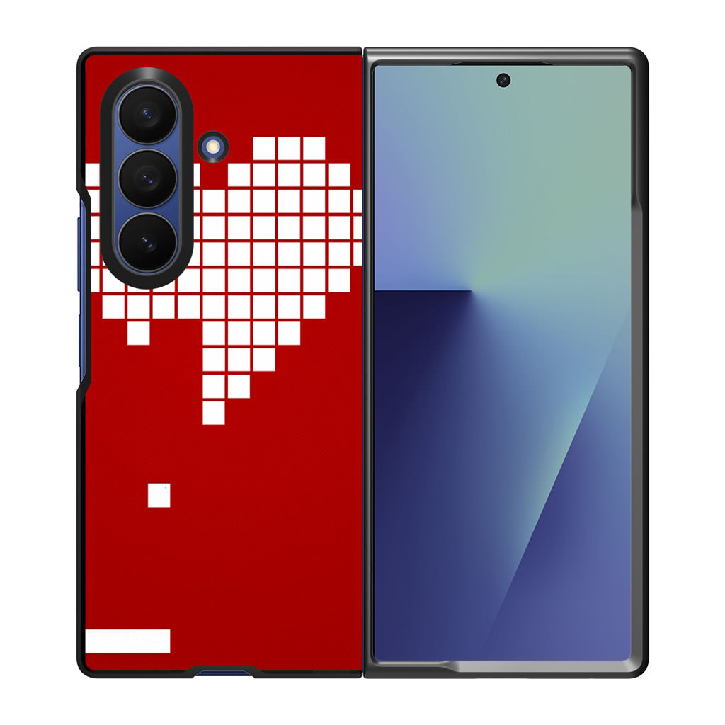 Tetris Heart Samsung Galaxy Z Fold 7 Case