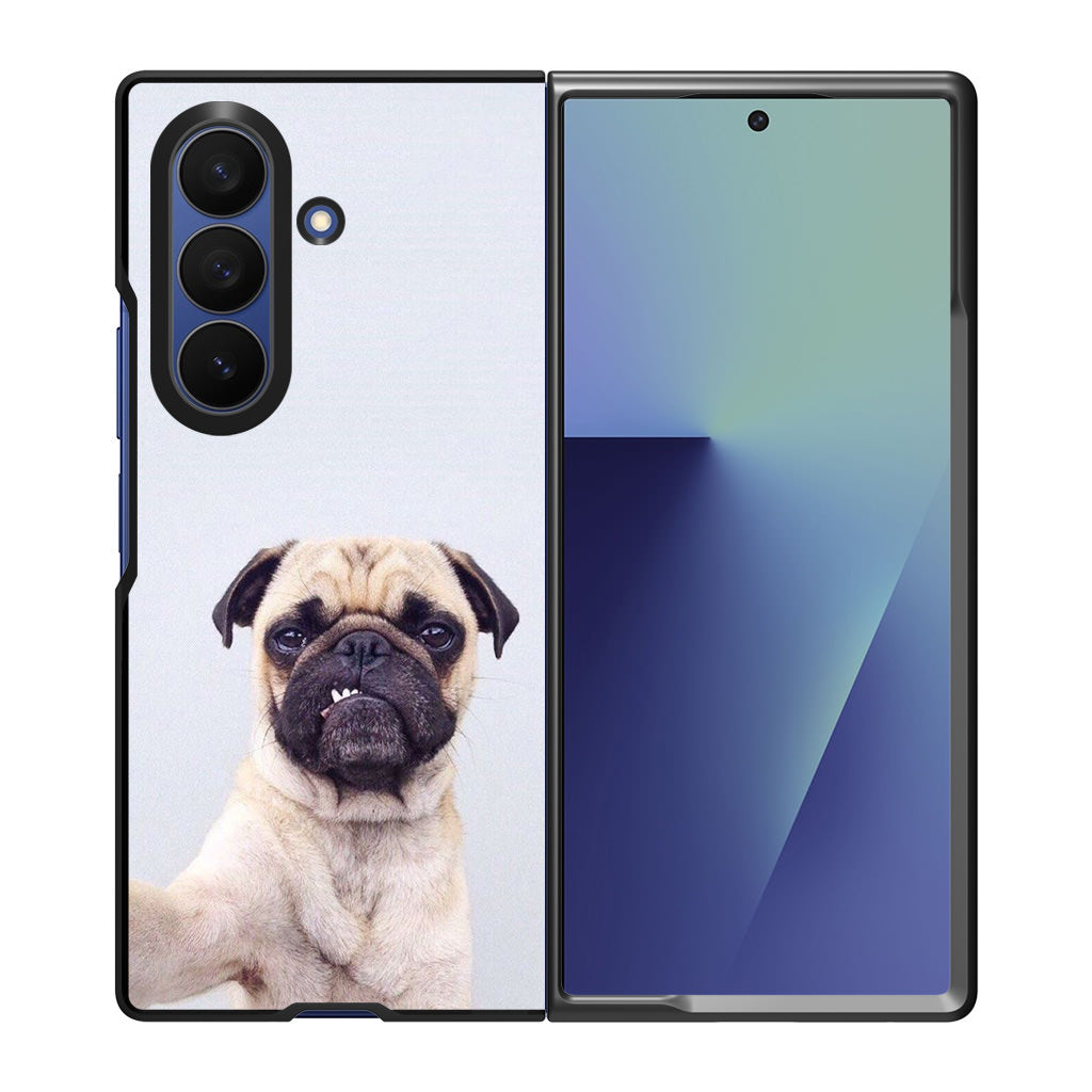 The Selfie Pug Samsung Galaxy Z Fold 7 Case