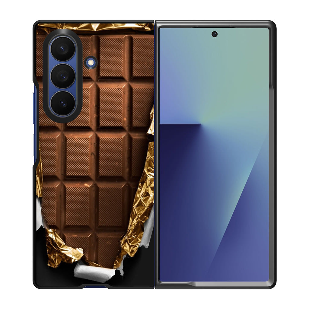 Unwrapped Chocolate Bar Samsung Galaxy Z Fold 7 Case