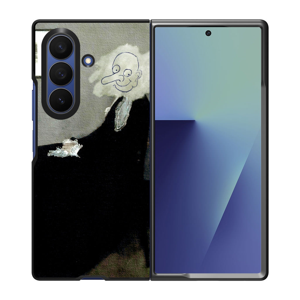 Whistler's Mother by Mr. Bean Samsung Galaxy Z Fold 7 Case