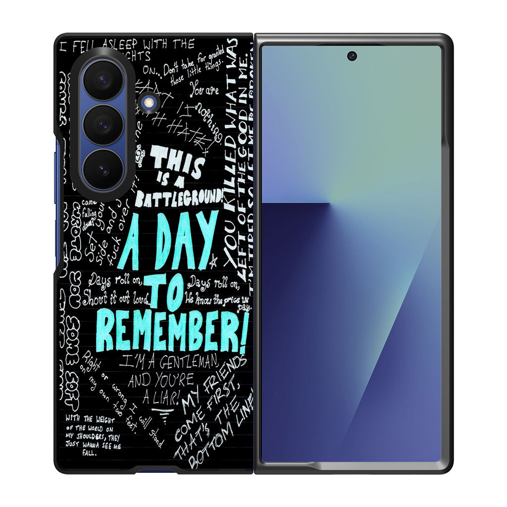 A Day To Remember Quote Samsung Galaxy Z Fold 7 Case